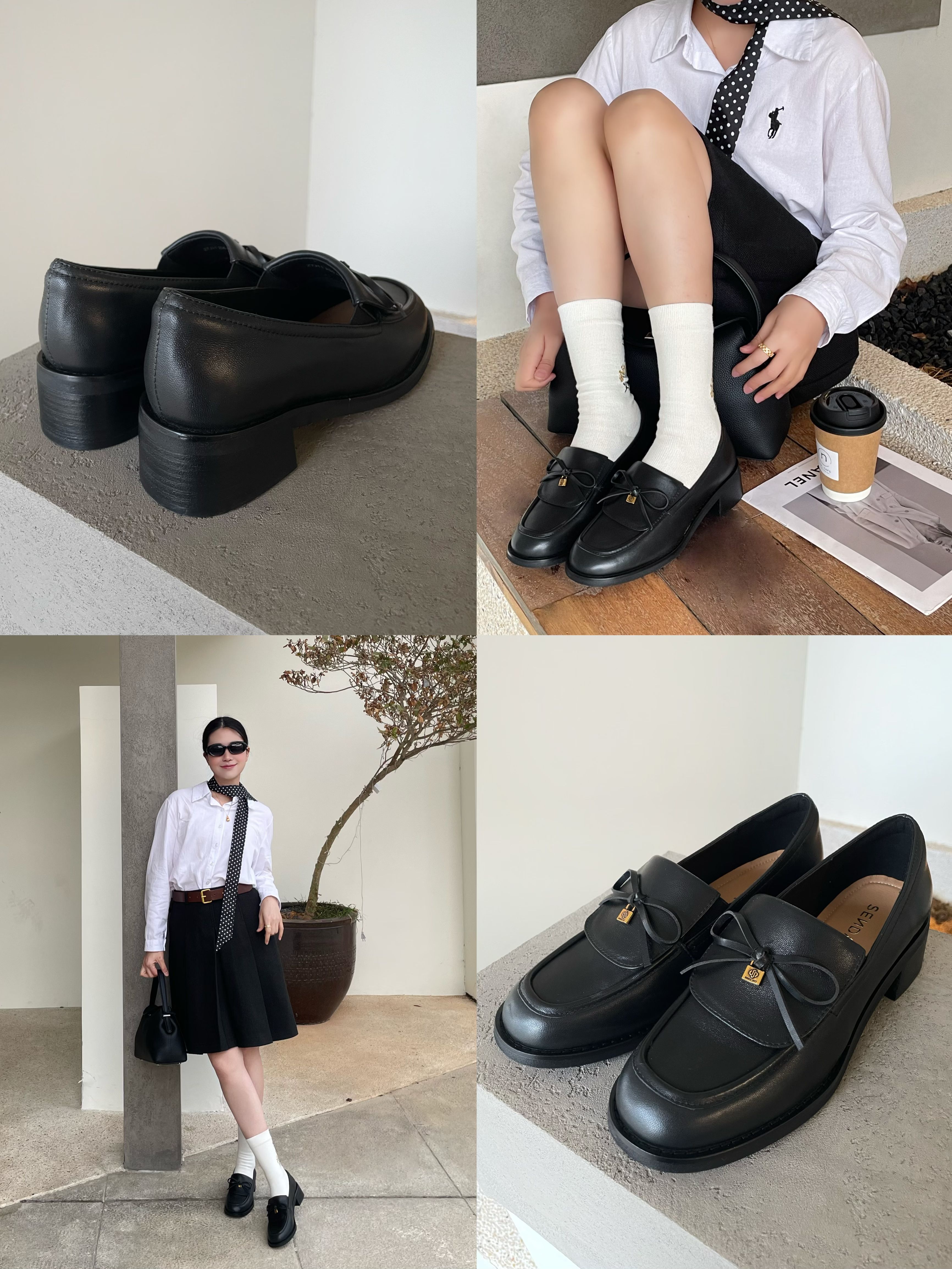 棉麻 衬衫领 中长袖 基础袖 局部印染 剪影 灰丁香色 燕尾服 棉花糖奶油 学院风  - VALI鞋履AI设计主图