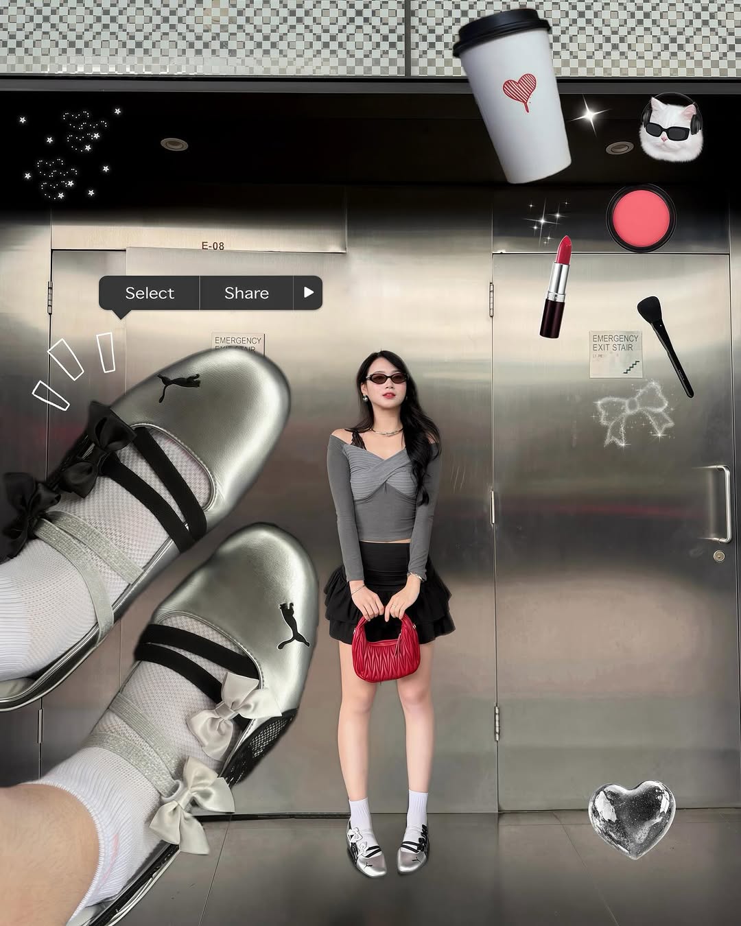 深洞 描绘灰 月光灰 圆头 中口鞋 皮革  - VALI鞋履AI设计主图