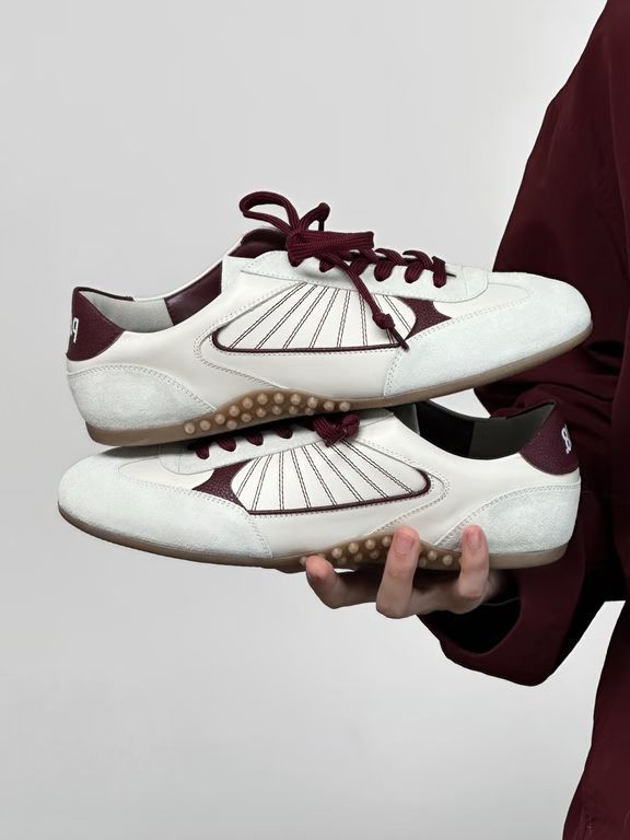 神秘蓝 露灰色 深酒红 低帮 系带 皮革 