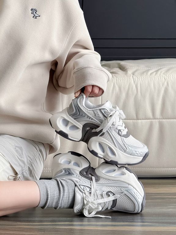 薄云 黎明蓝 蒸汽蓝 低帮 系带  - VALI鞋履AI设计主图