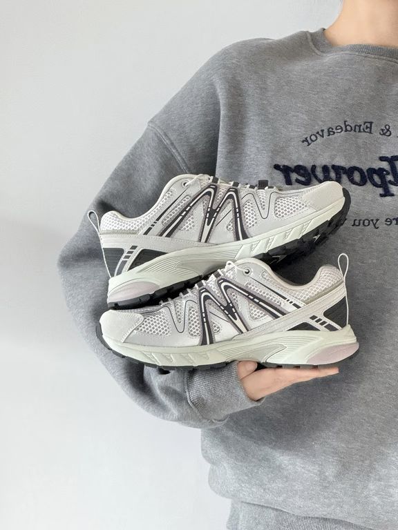 银白 白玛瑙 月光灰 低帮 系带 网面 