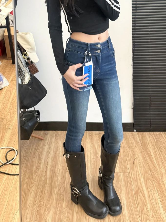 牛仔面料 洗水 碳色 旗蓝色 白令海色 基础扣饰 