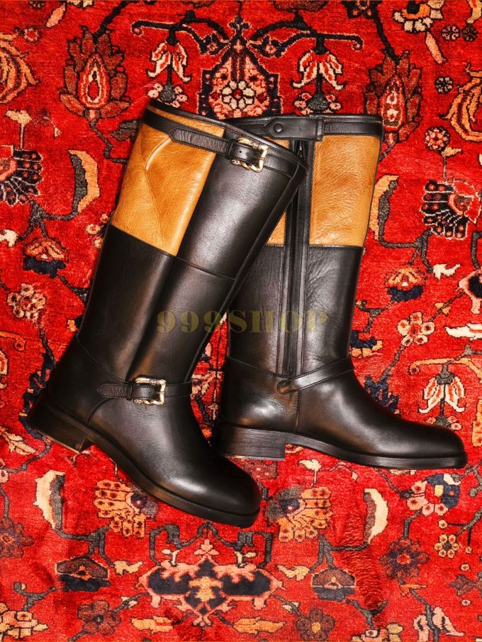 深洞 咖啡褐色 玻璃瓶色 圆头 皮革 