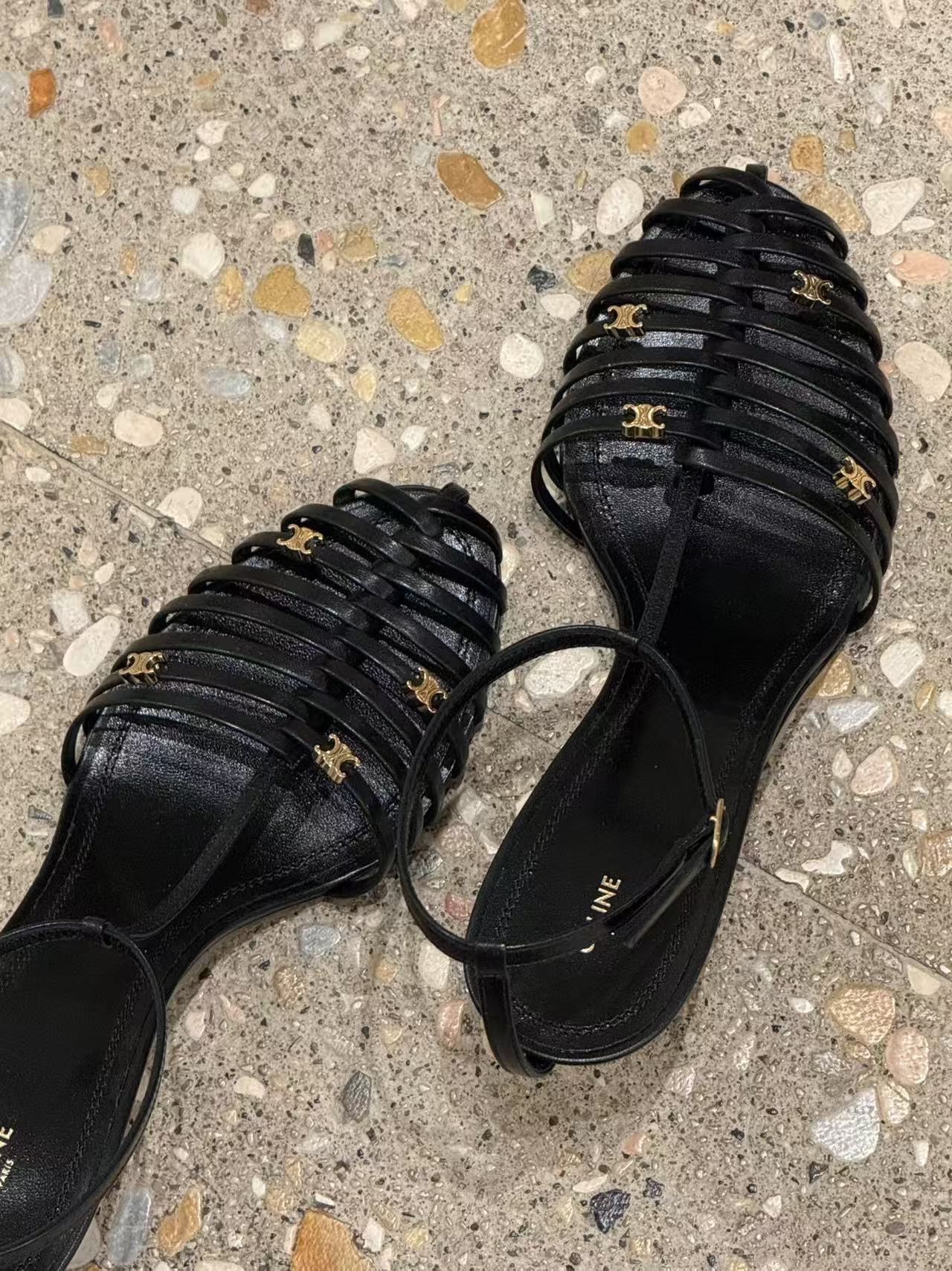 燕尾服 咖啡褐色 不可穿透 无帮 袢扣  - VALI鞋履AI设计主图