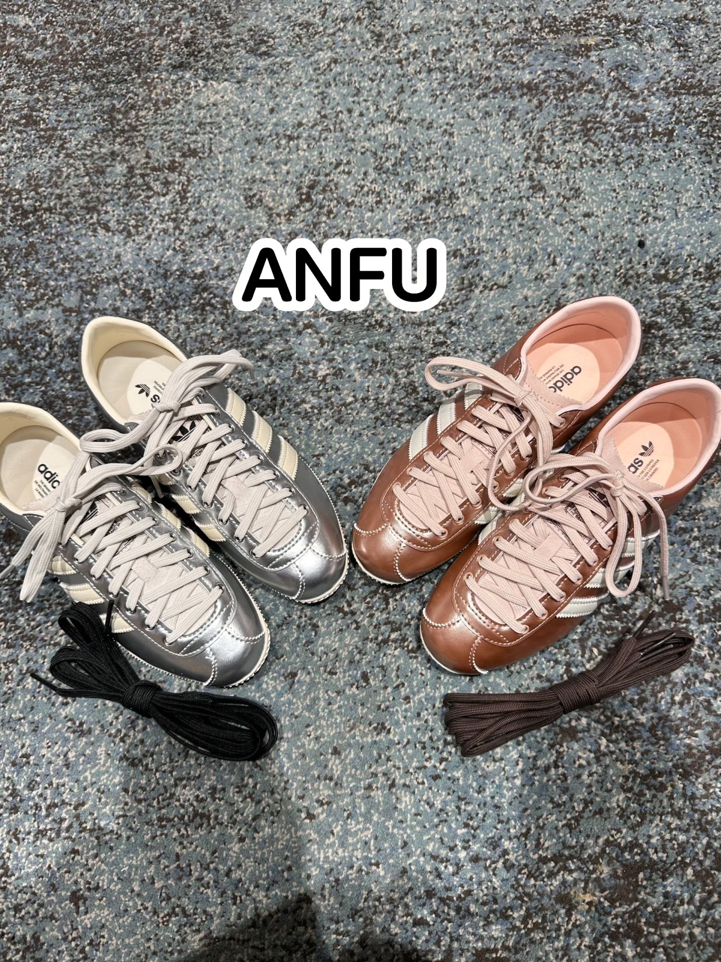 柔粉色 粉扑色 土褐色 低帮 系带 皮革  - VALI鞋履AI设计主图