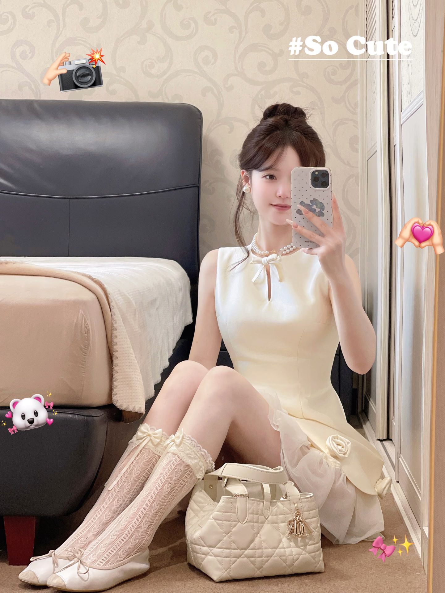 雪纺 不对称 无袖 打结-扭结 羊皮纸色 脆饼色 河岩 基础绳带 芭蕾风  - VALI鞋履AI设计主图