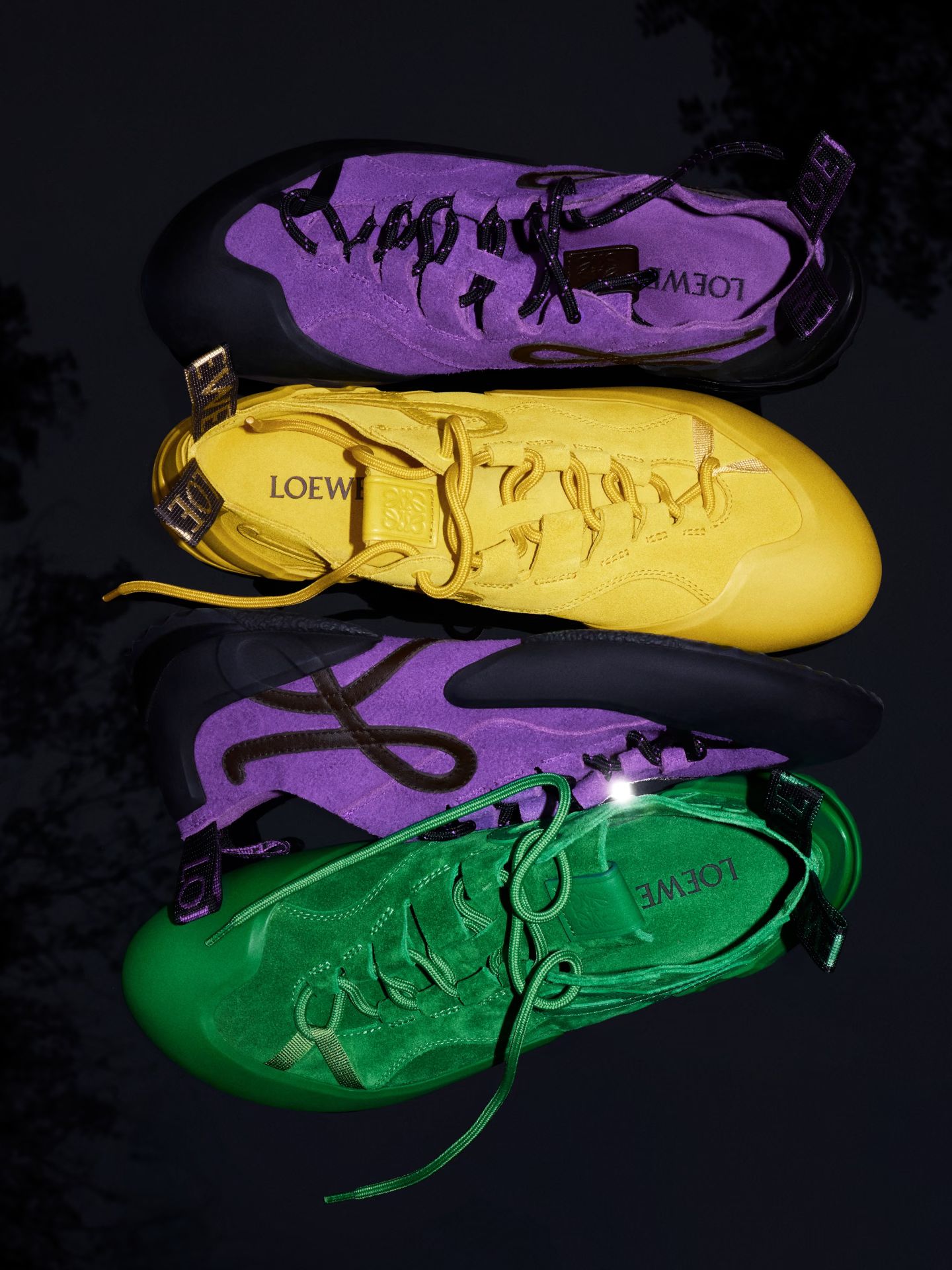 第一发球台 圣甲虫色 绿蜂 系带 布面  - VALI鞋履AI设计主图