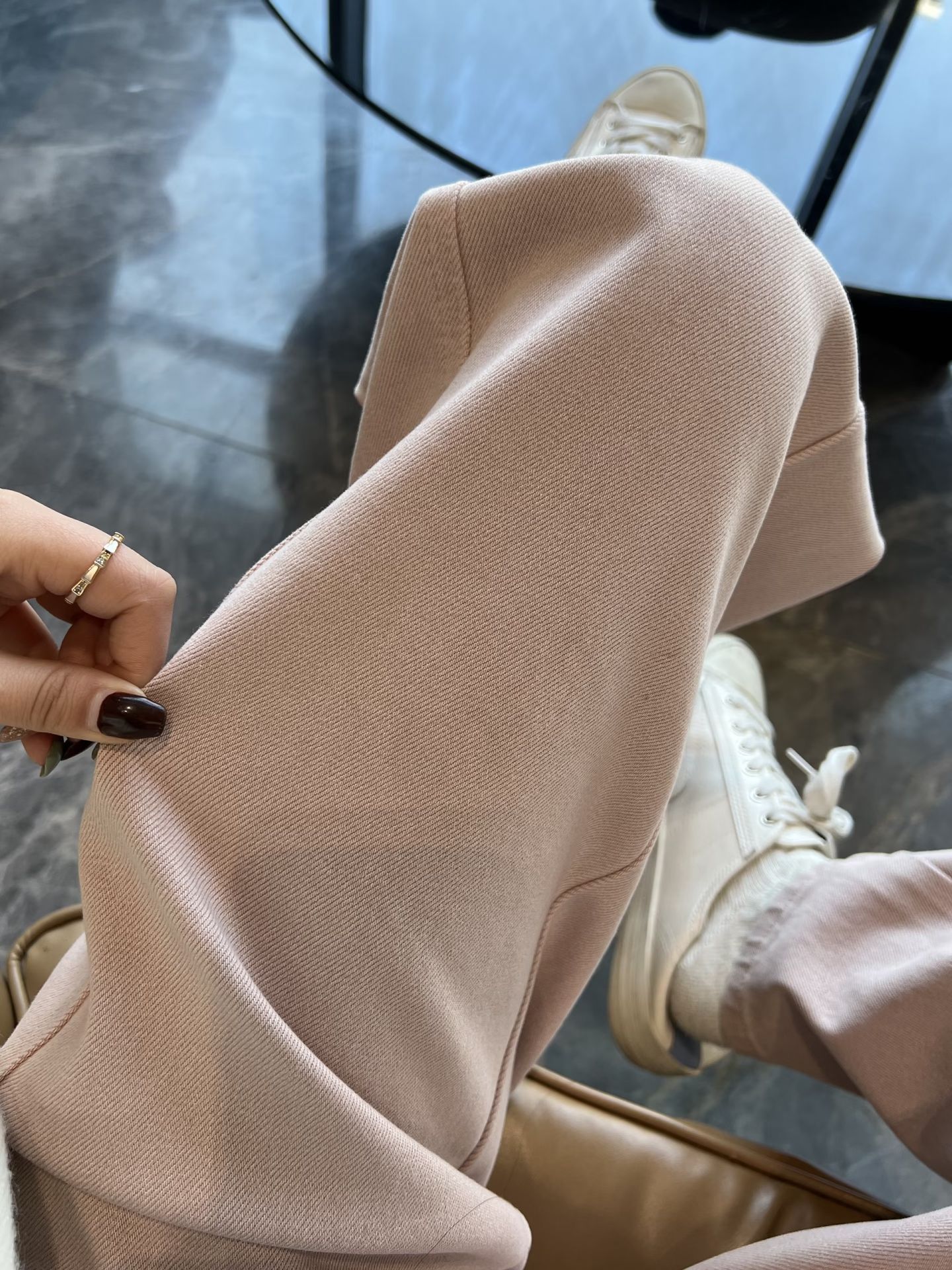 蓝晕色 微蓝 描绘灰 低帮 系带 布面  - VALI鞋履AI设计主图