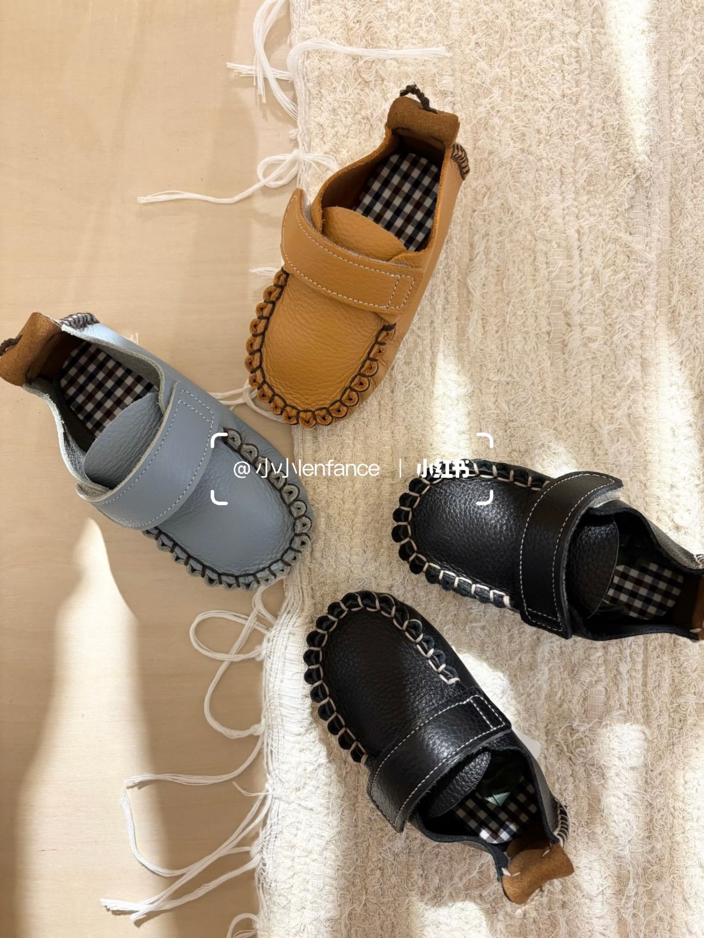 陨石色 棕灰色 暗影蓝 魔术贴 皮革  - VALI鞋履AI设计主图