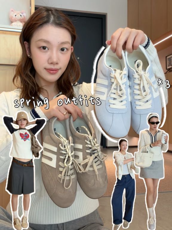 缆车 微蓝 蓝花色 低帮 系带 皮革  - VALI鞋履AI设计主图