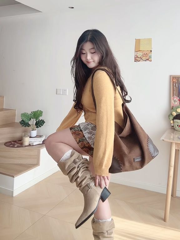 毛纺 基础袖 细针 巧克力软糖 印度茶色 烟草色 