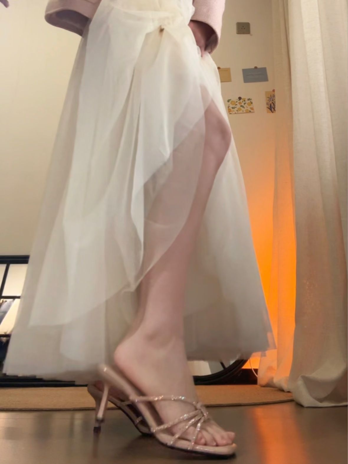 纱 A型 层叠 羽毛灰 法国橡木 牛津茶色  - VALI鞋履AI设计主图