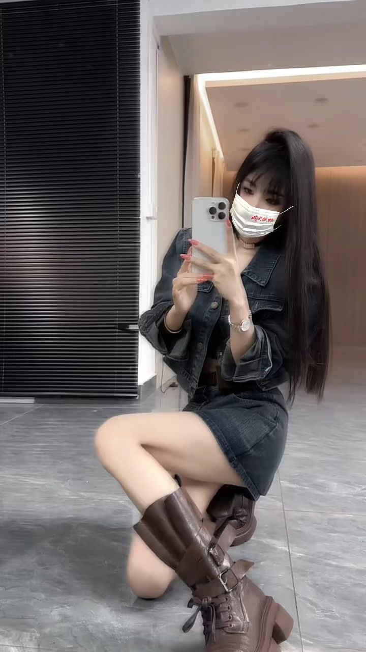 牛仔面料 H型 翻领 中长袖 基础袖 洗水 燕尾服 铁灰色 烧焦灰 基础扣饰  - VALI鞋履AI设计主图