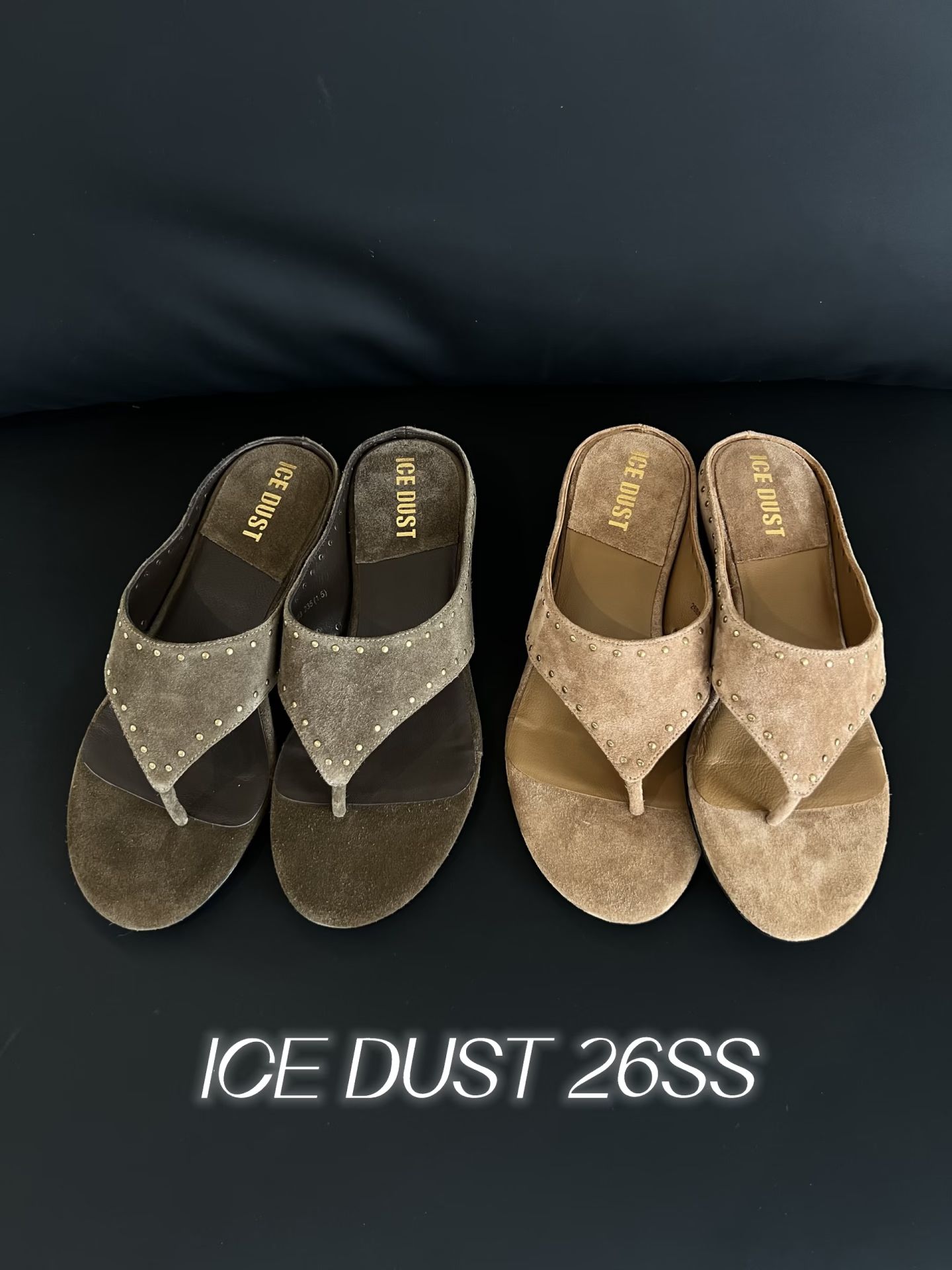 榉树色 深洞 胡荽色 无帮 皮革  - VALI鞋履AI设计主图