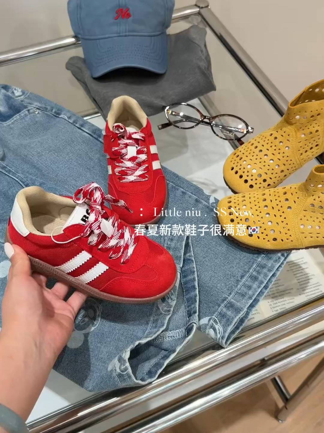 肾上腺素 深火焰红 大丽花红 低帮 系带 皮革  - VALI鞋履AI设计主图