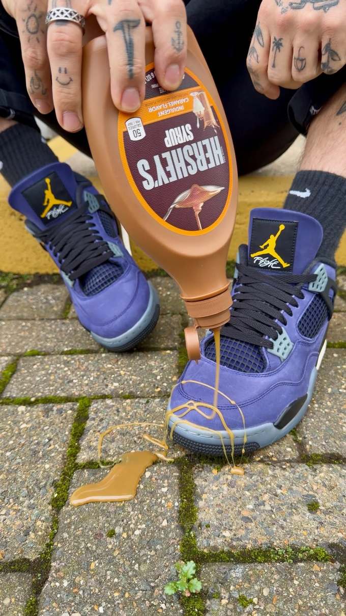 男中音蓝 长春花蓝 长春花 系带 皮革 