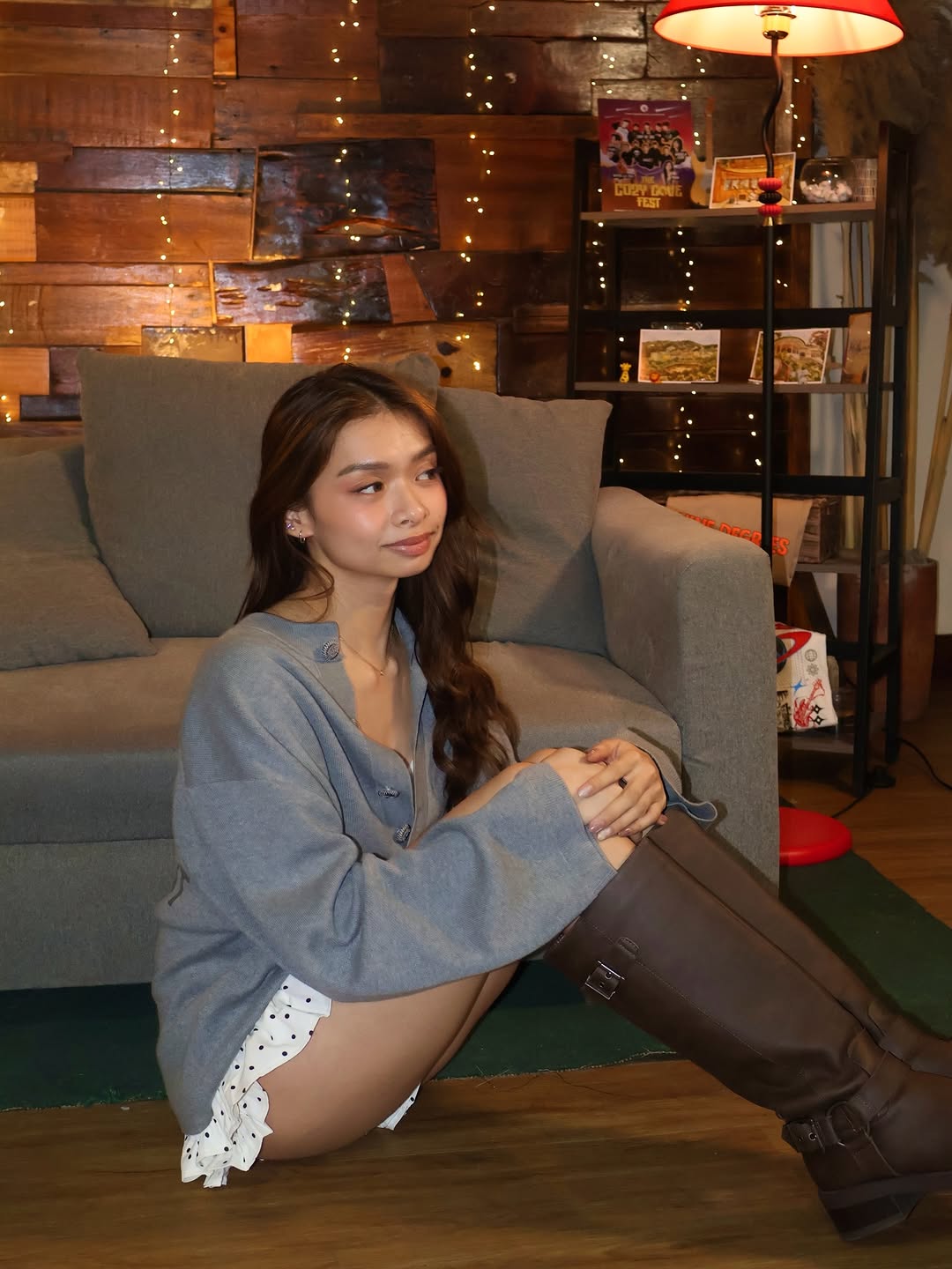 毛纺 基础袖 岩石边缘 石板 灰色法兰绒 基础扣饰  - VALI鞋履AI设计主图