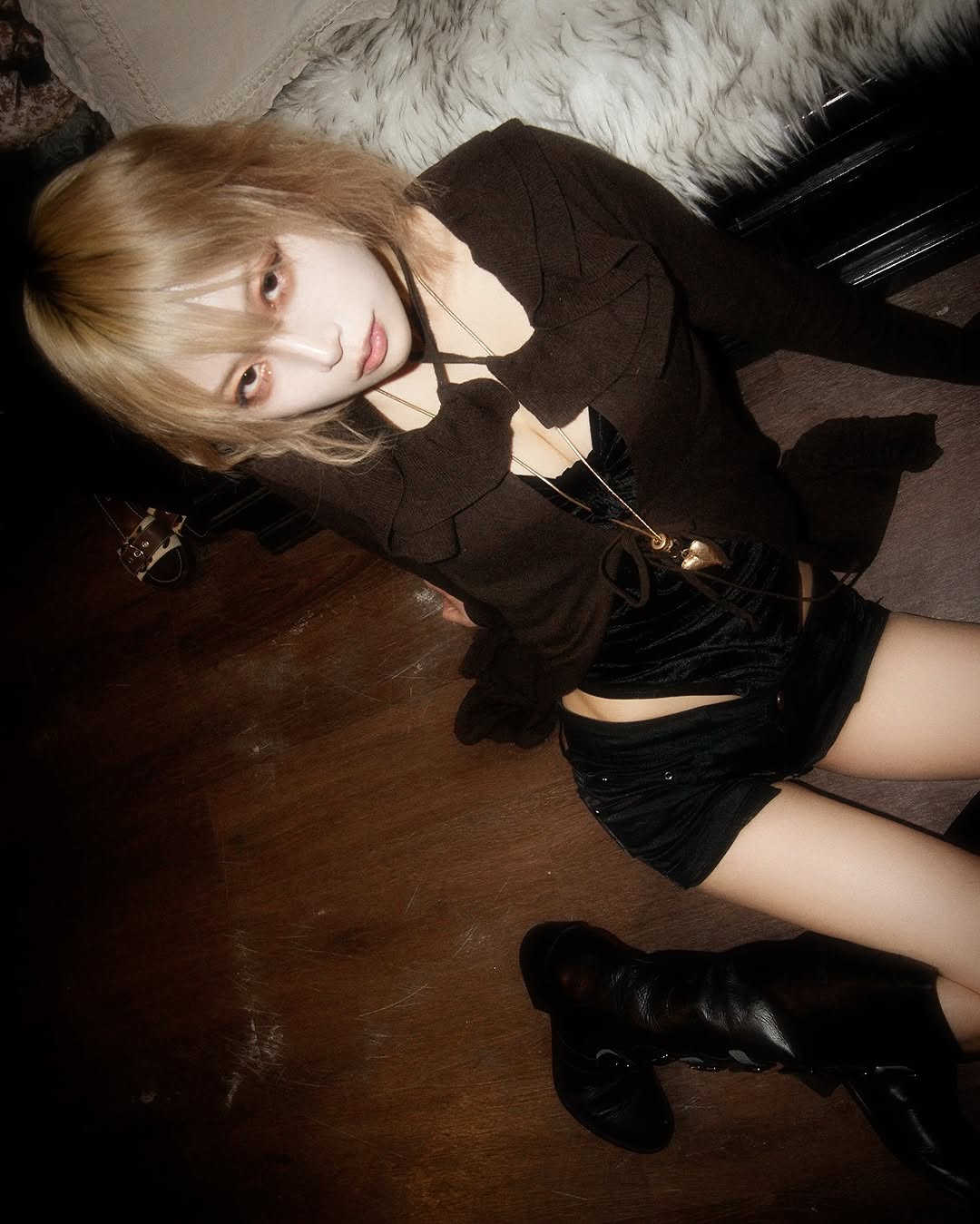 燕尾服 咖啡褐色 圆头 皮革  - VALI鞋履AI设计主图