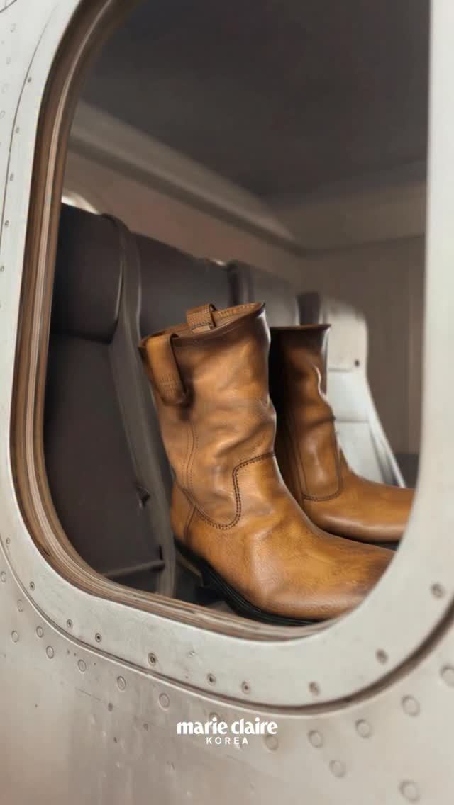 橡皮色 烤山核桃 土褐色 圆头 皮革 