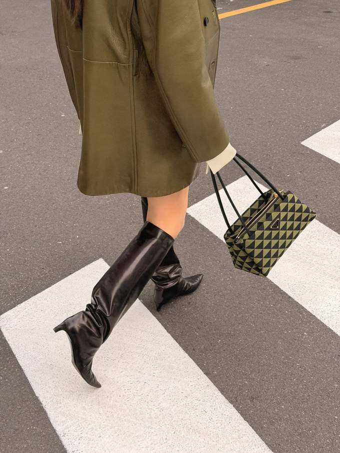 陨石色 鼹鼠色 土耳其咖啡色 尖头 皮革 