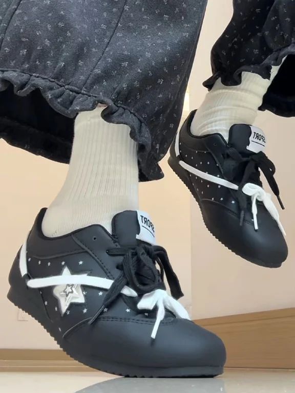 祝融星色 深板岩色 幻境蓝 低帮 系带 皮革 