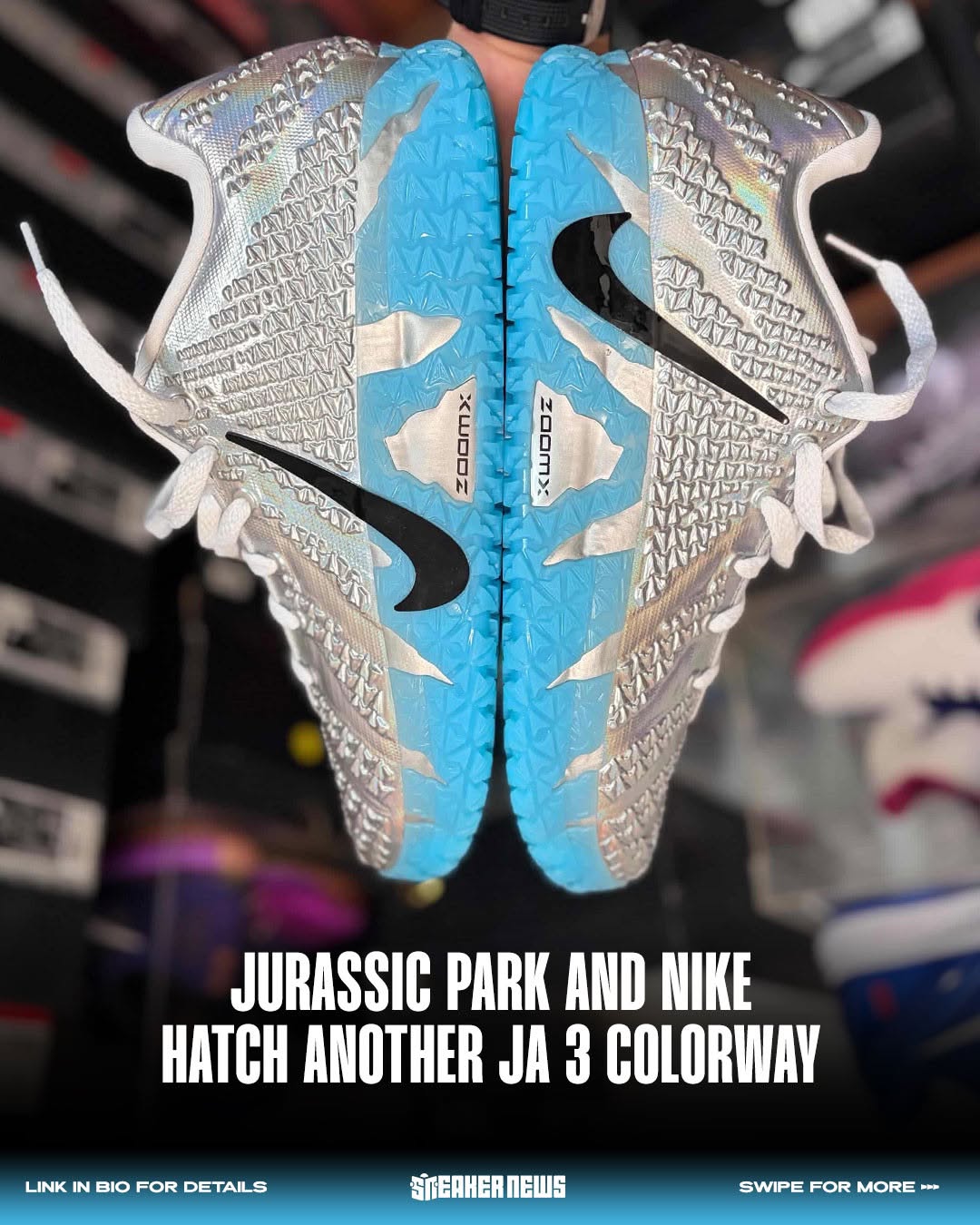 宝瓶蓝 乳蓝色 挪威蓝 中帮 系带 网面  - VALI鞋履AI设计主图