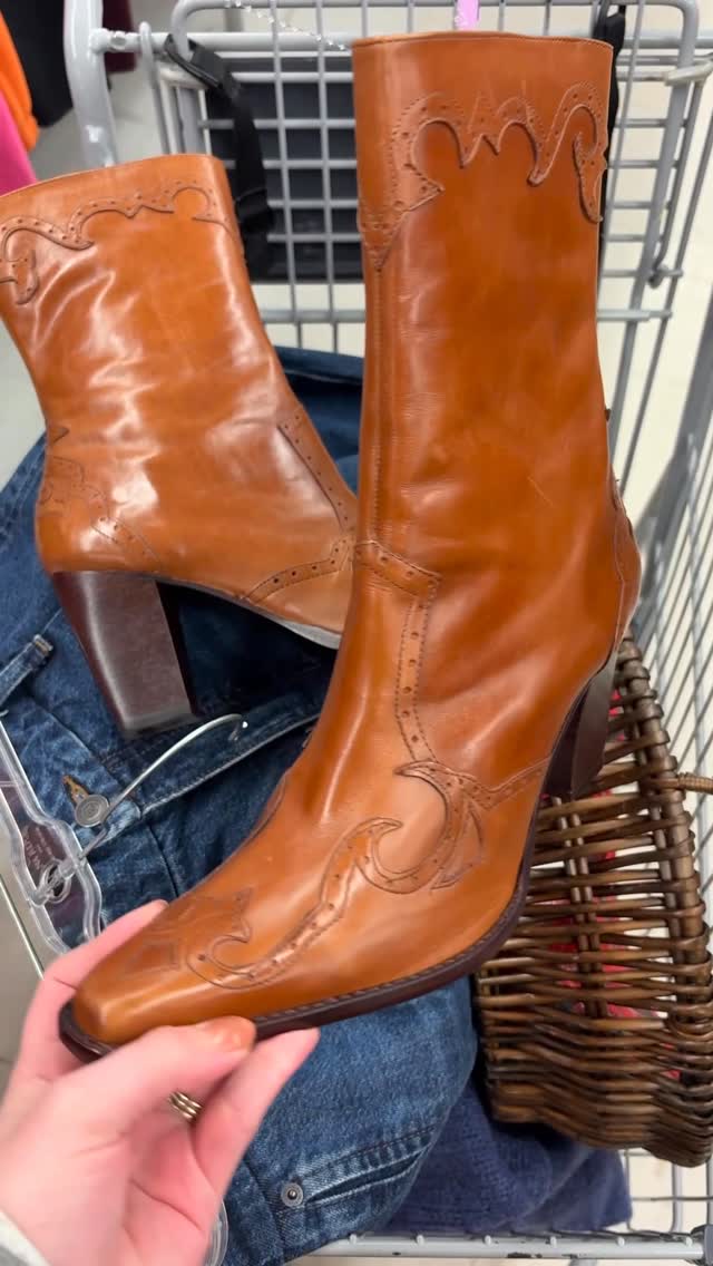 粗跟 金火焰色 杏橙色 夏威夷日落色 皮革  - VALI鞋履AI设计主图