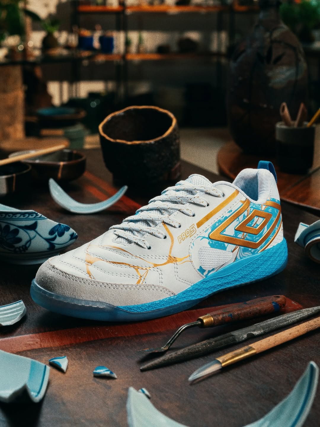 露灰色 池塘倒影色 青蓝色 低帮 系带 皮革  - VALI鞋履AI设计主图