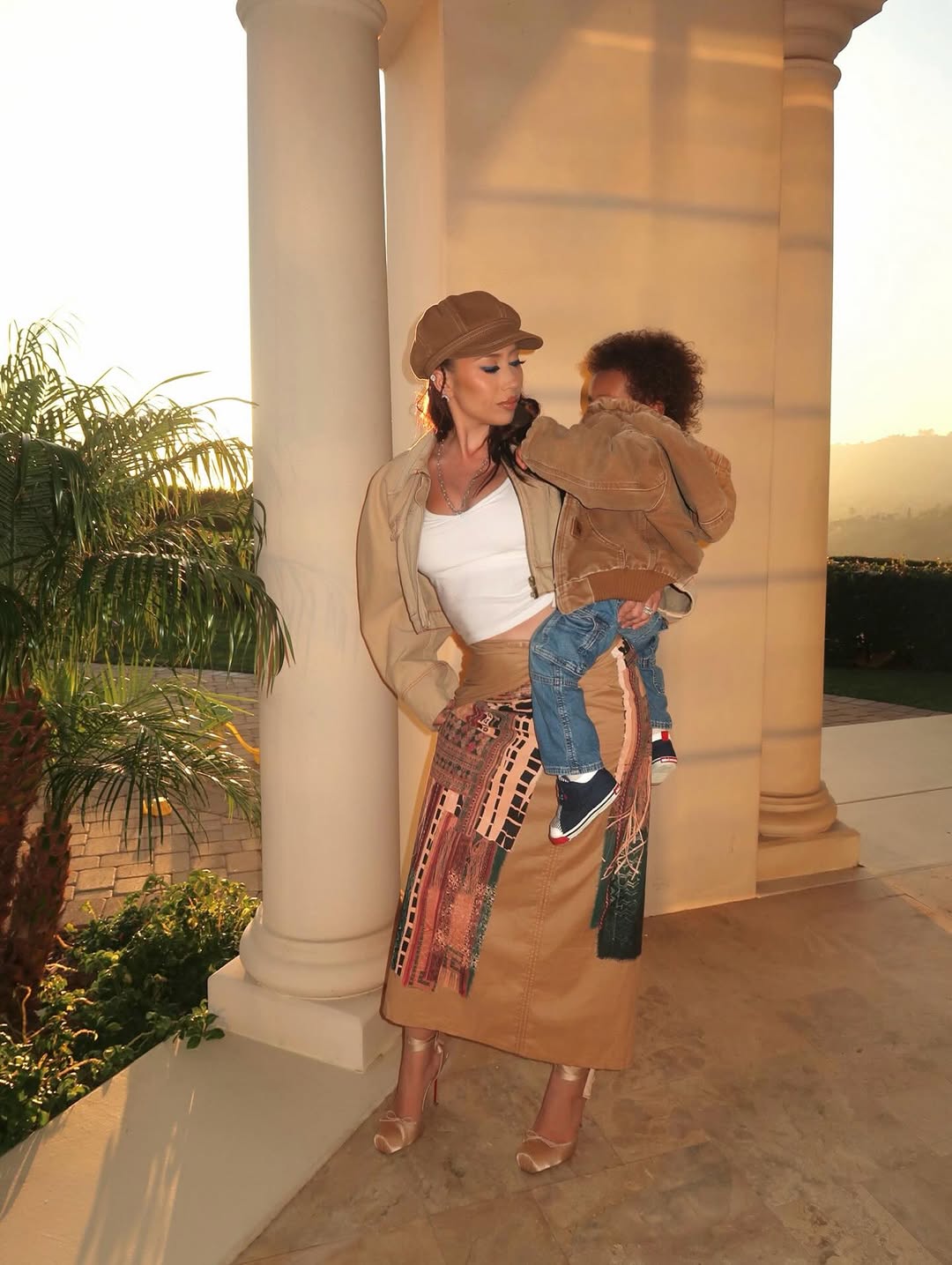 A型 满印&循环 印花 土砖色 谷糠色 摩洛哥坚果油  - VALI鞋履AI设计主图