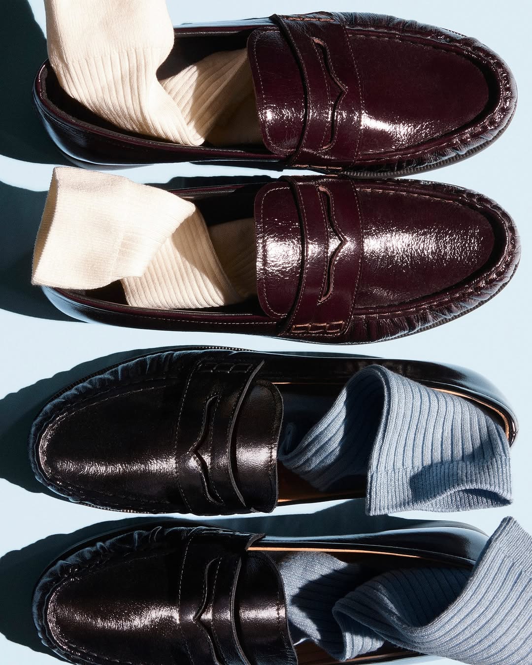 深酒红 黑豆色 薄云 圆头 低帮 一脚蹬 深口鞋 皮革  - VALI鞋履AI设计主图