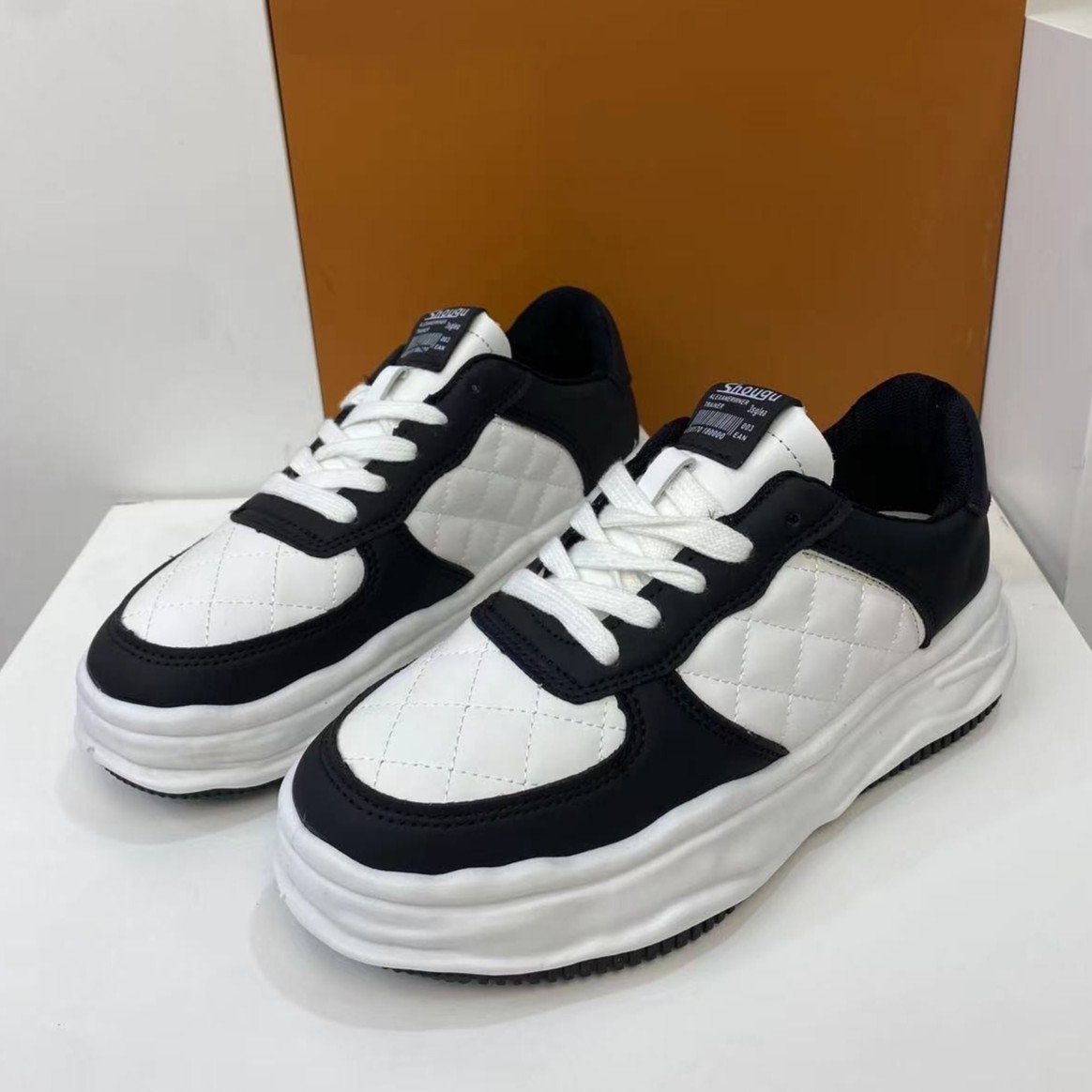 G01 秋冬季新款潮流百搭厚底板鞋休闲鞋 X 检 T主图