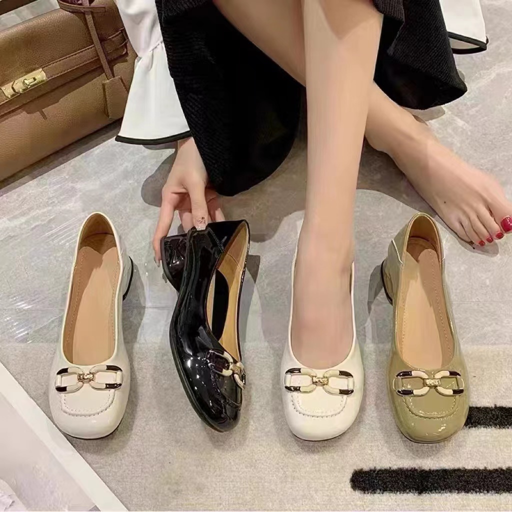 春季新款女气质百搭潮流舒适一脚蹬单鞋 5523 //温 主图