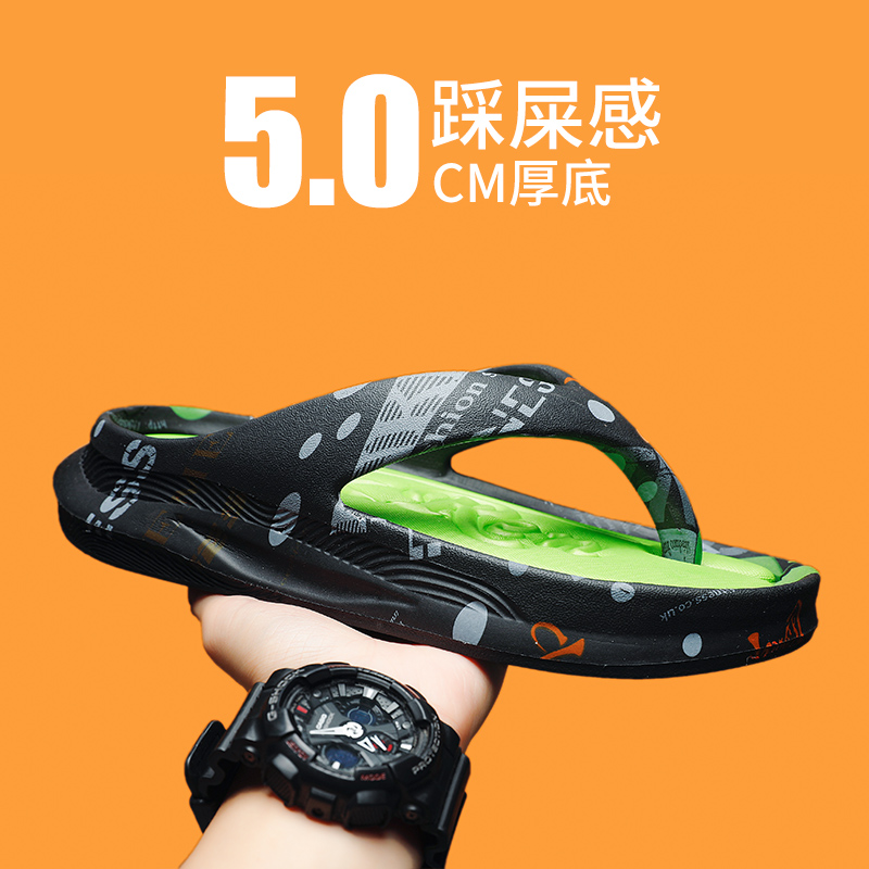 2023新款拖鞋男夏季外穿防滑潮流大码凉鞋人字拖运动休闲沙滩凉拖主图