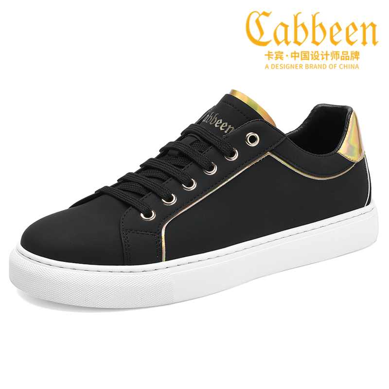 Cabbeen/卡宾青年轻奢板鞋英伦风潮流男鞋春季休闲时尚百搭小白鞋主图