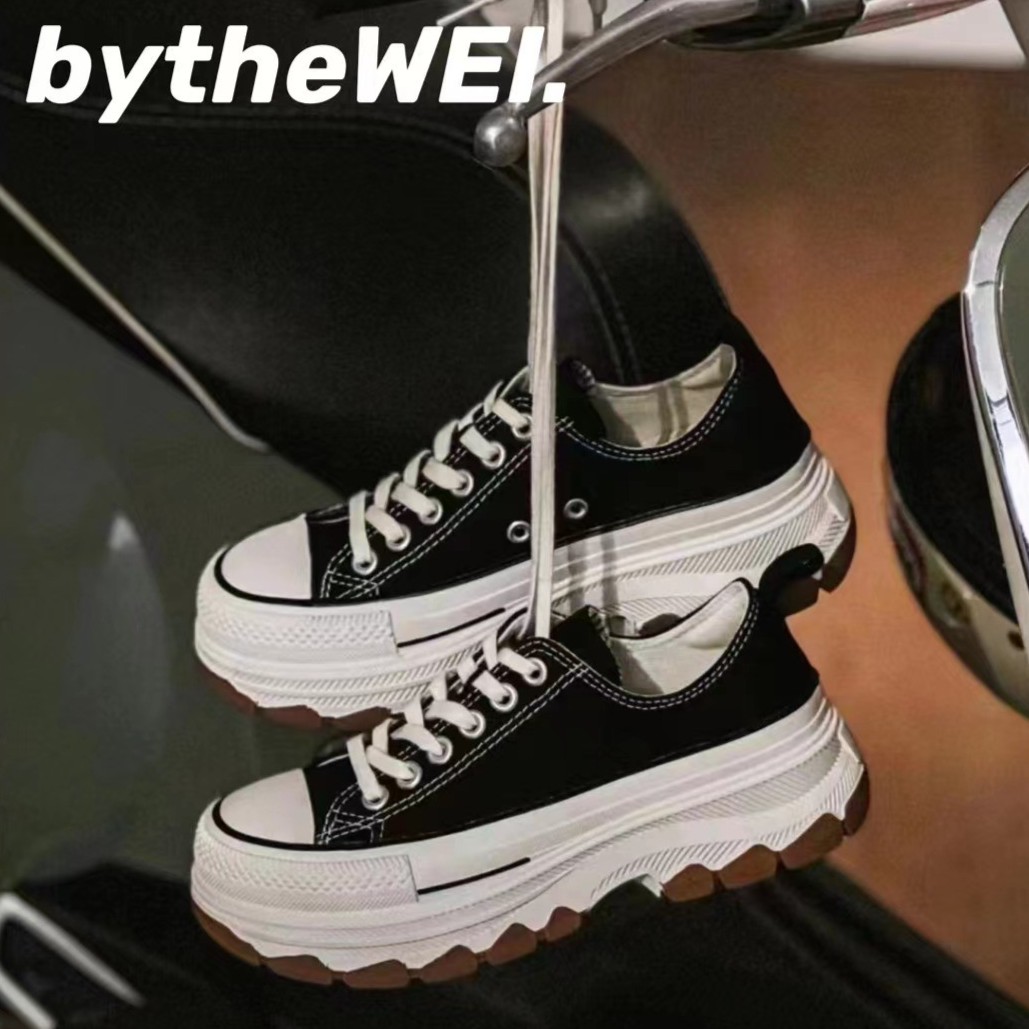 bytheWEI~相扑国版匡匡TREKWAVE潮牌厚底帆布鞋板鞋休闲鞋女鞋主图