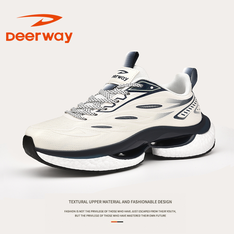 Deerway春季减震时尚百搭潮流休闲鞋跑步运动鞋情侣款男鞋D3301主图