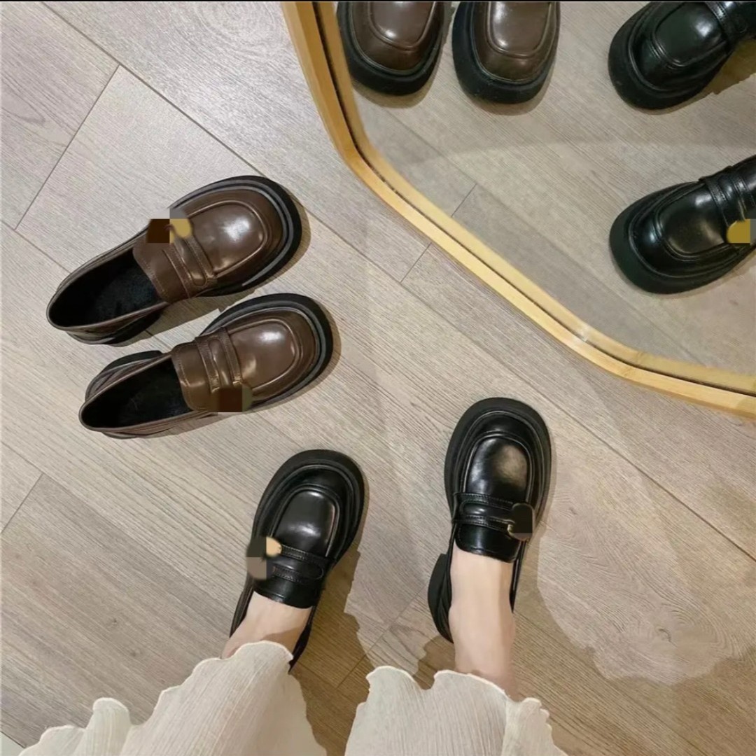 春季新款女休闲百搭舒适潮流一脚蹬乐福鞋 666-5 //XYRS主图