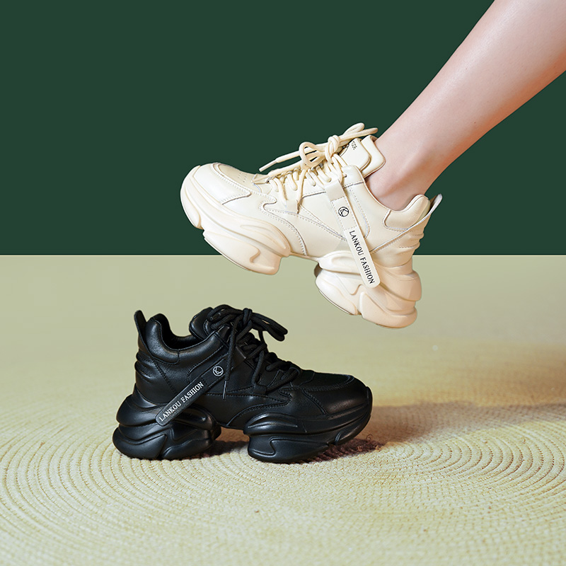 309-9网红老爹鞋女ins2023年春季新款时尚百搭厚底运动休闲女鞋子主图