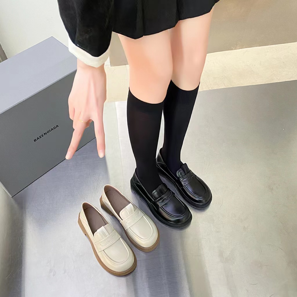 春季新款女舒适简约潮流百搭休闲乐福鞋 1001//JJX 虚拟主图