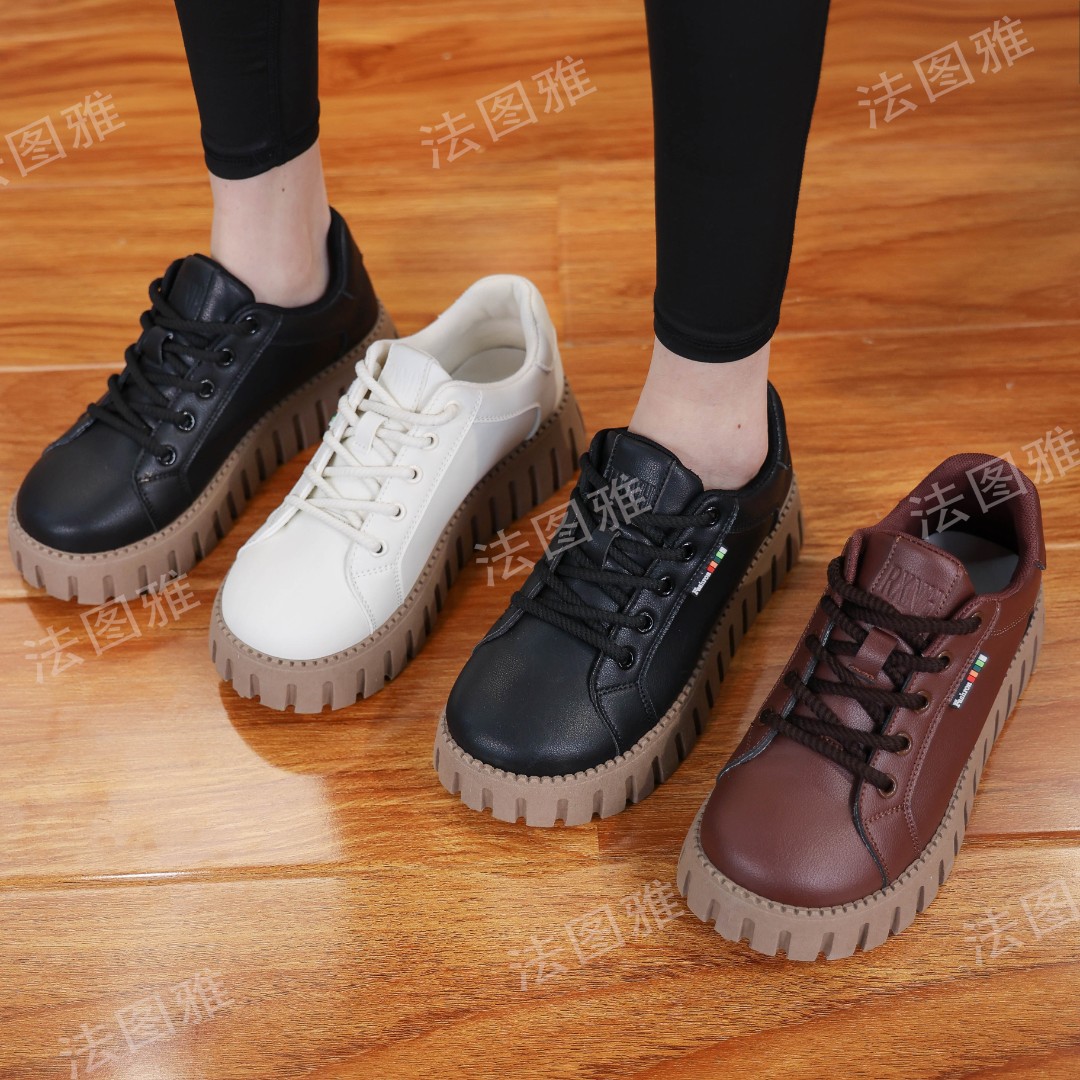 法图雅【梦】2023春新款老爹鞋ins女厚底系带爆款时尚休闲运动鞋主图