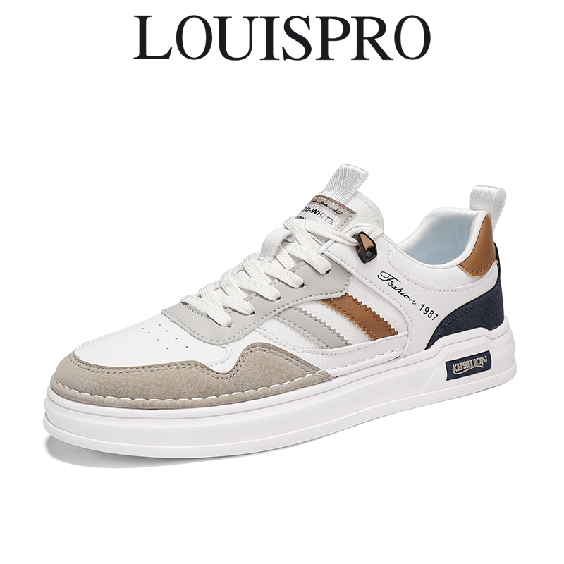 【LOUISPRO品牌】男士法国轻奢名品春冬季手工质感高端时尚休闲鞋主图