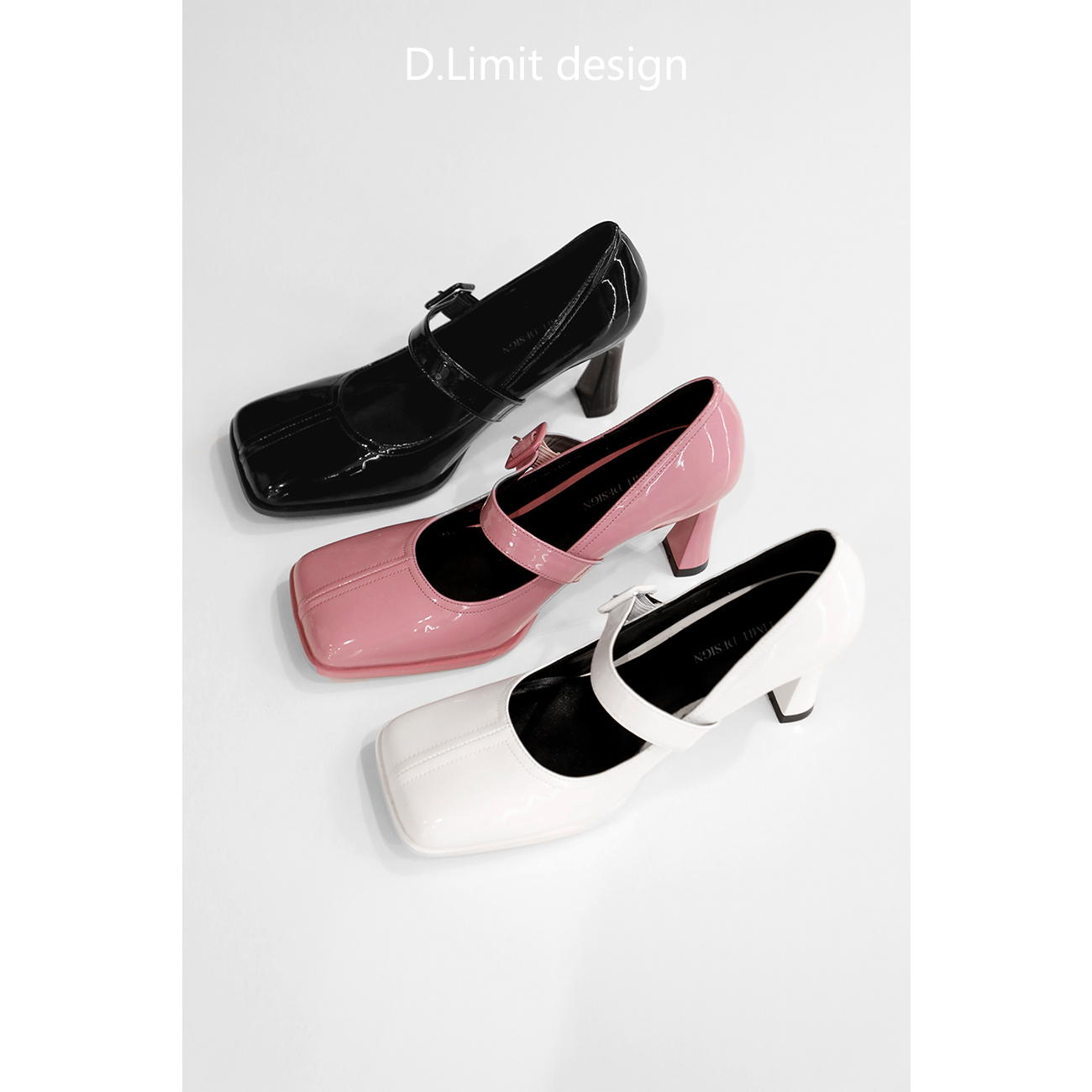  【D.Limit design】简约方头玛丽珍高跟鞋（15--20）主图
