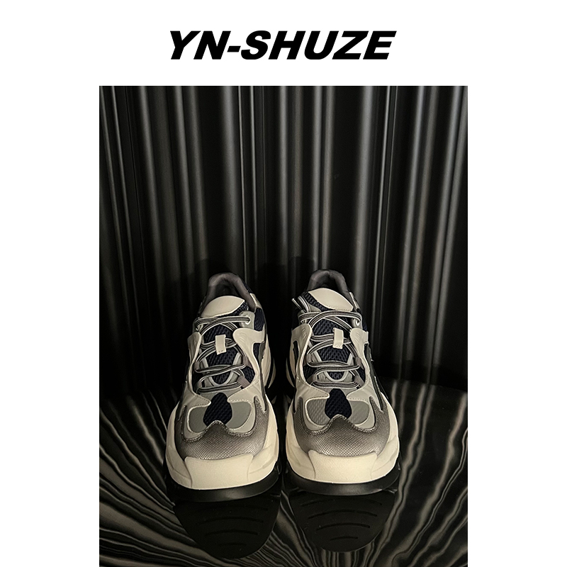 【YN-SHUZE】24W101复古ins拼色休闲运动鞋主图