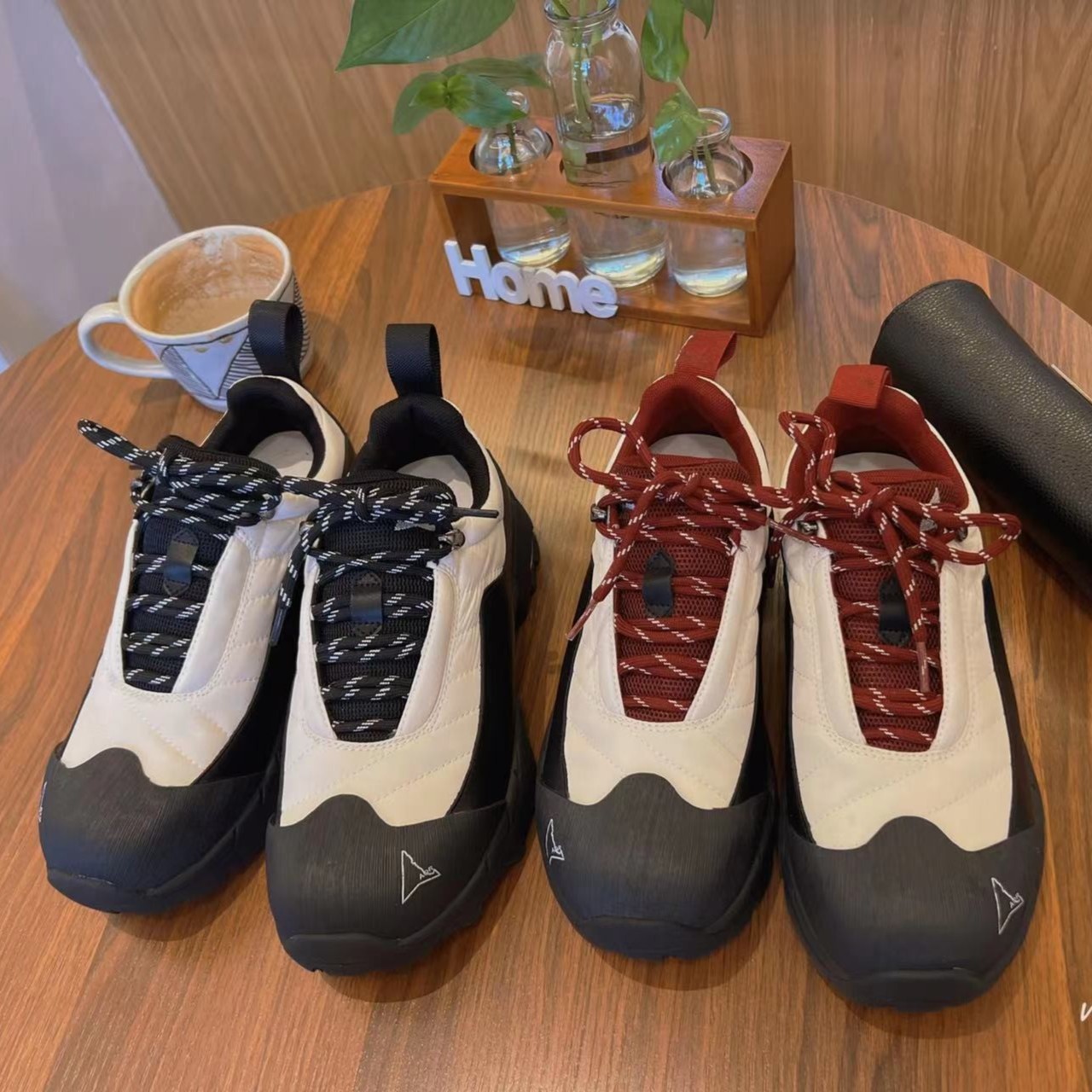 【梅梅店】小众设计户外运动休闲鞋厚底百搭增高老爹鞋-910803主图