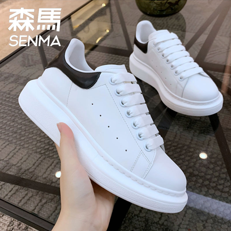 SENMA/森马厚底小白鞋男女鞋透气增高百搭情侣款运动休闲板鞋女潮主图