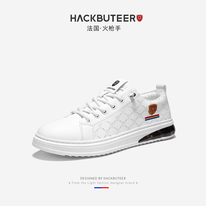 HACKBUTEER/火枪手纯手工 高端轻奢 高定联名款休闲鞋XY0019主图