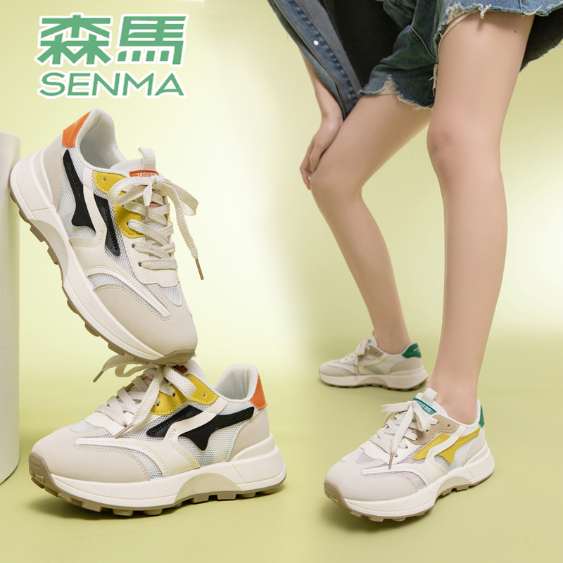 SENMA/森马休闲时尚运动百搭2023夏季网面透气潮流轻便软底老爹鞋主图