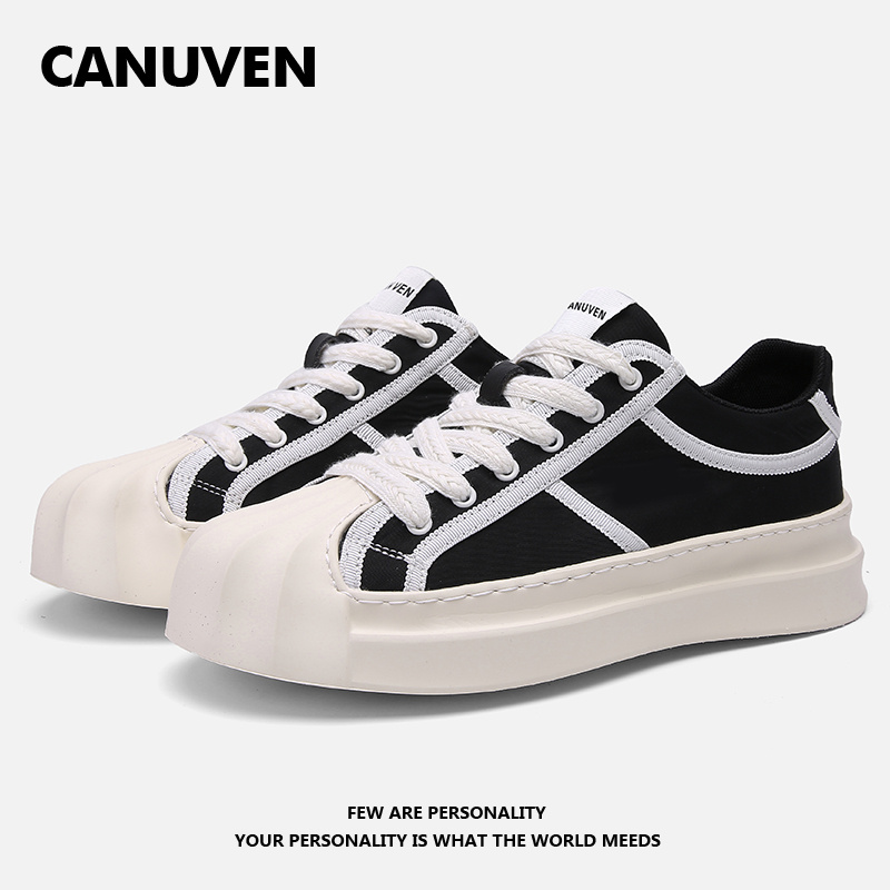 canuven/卡奴梵运动帆布鞋休闲百搭夏季厚底低帮板鞋can-cv23168主图