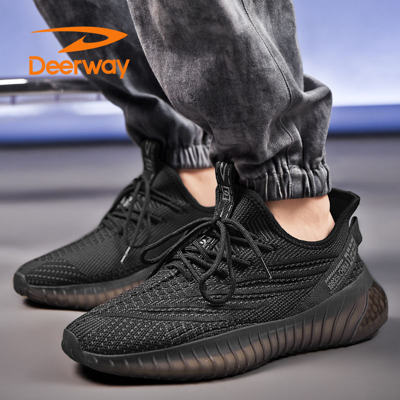 Deerway/德尔惠休闲百搭透气运动鞋夏季男鞋推荐网面透气青少年潮主图