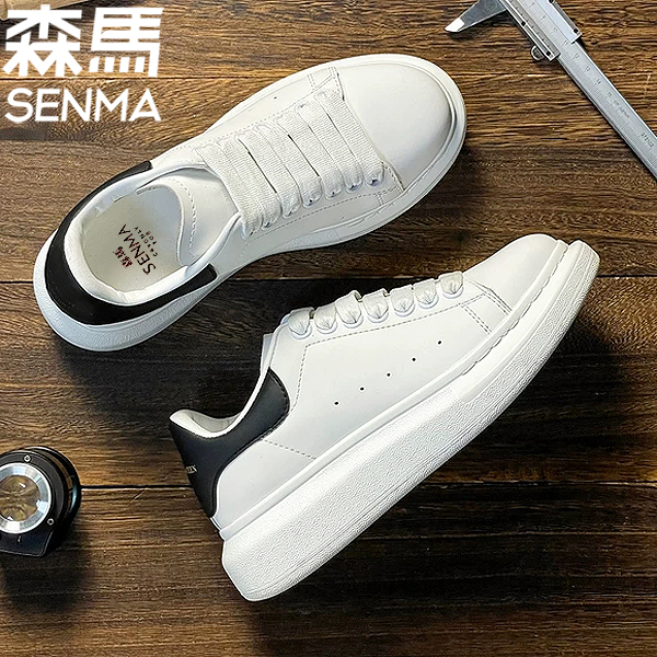 SENMA/森马小白鞋情侣夏季透气白色潮鞋休闲百搭潮流低帮运动板鞋主图